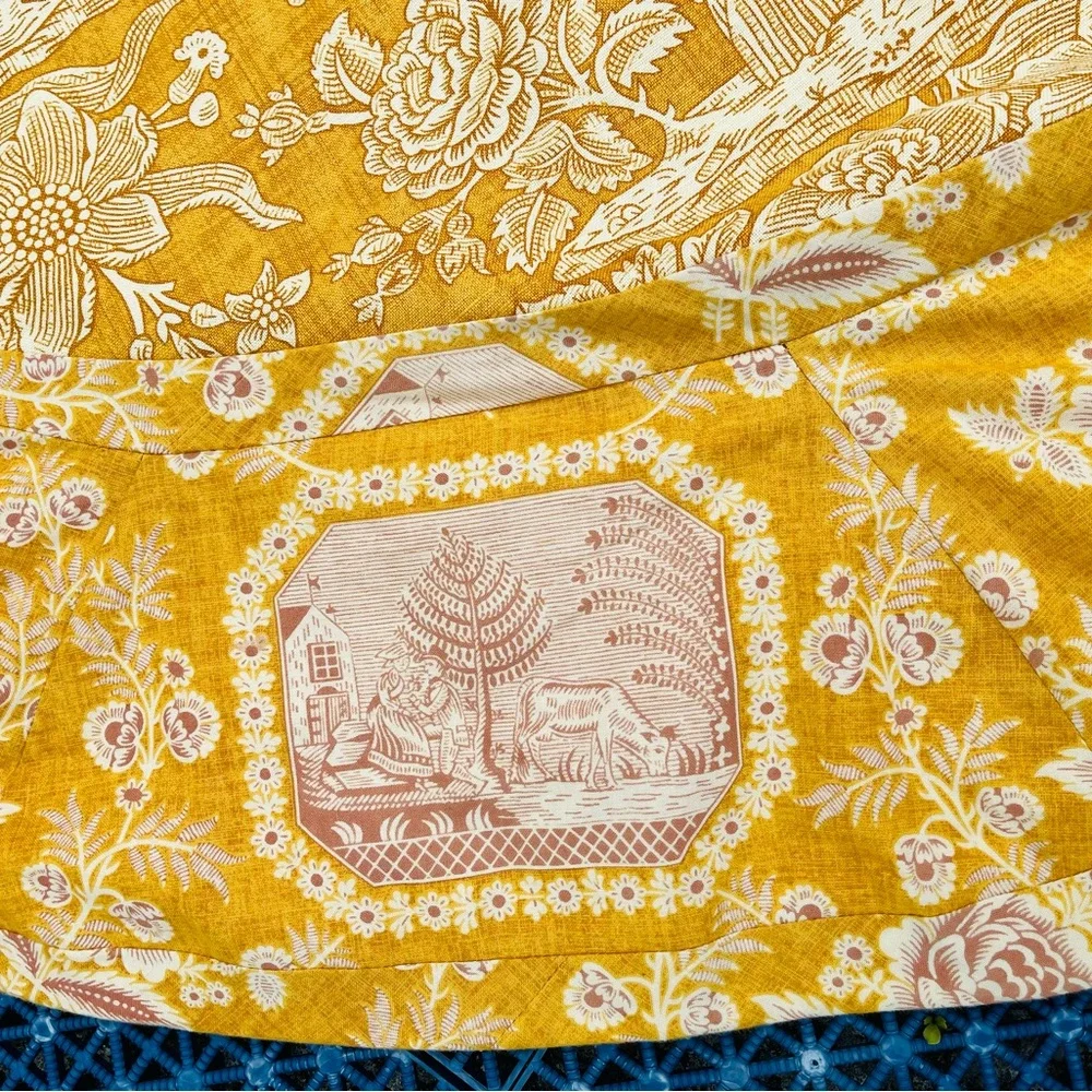 Jean Monro Ltd. Custom Made Round Natural Linen Tablecloth